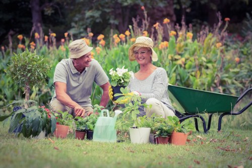 Gardeners Petersham working safely in a private garden
