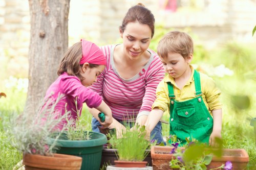 Booking process and confirmation details for garden services